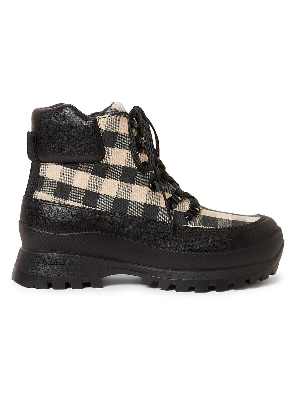 Loeffler Randall Owen Platform Leather Hiker Boots - 7